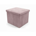 Corduroy Square Storage Box with Lid Elegant Organizer for Any Room