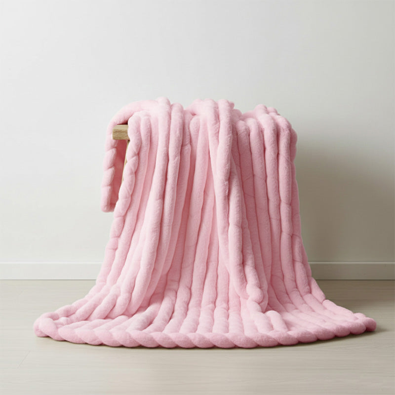 Luxury Big Cord Blanket Thick Ribbed Throw Ultimate Comfort Warmth