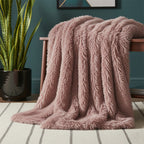 Cuddly Extra Fluffy Throw Ultra Soft Plush Blanket for Sofa Bed Home Decor