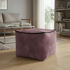Luxury Velvet Cube Bean Bag Ottoman Soft Plush Velvet Stool Pouffe