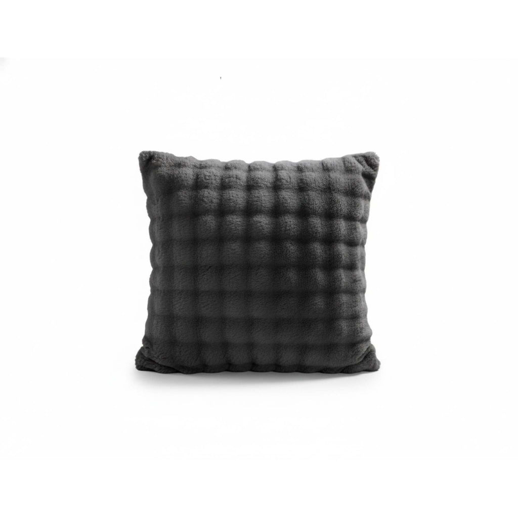 Square Teddy Design Cushion Cover Soft Plush Decorative Cushion Case