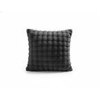 Square Teddy Design Cushion Cover Soft Plush Decorative Cushion Case