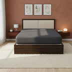 Satin Stripe Soft Touch Fitted Sheet 40cm Extra Deep Skirt Bed Linen