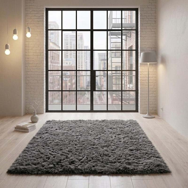Shaggy Fluffy Rug Ultra Soft Plush Modern Floor Rug Non Slip Reverse