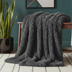 Cuddly Extra Fluffy Throw Ultra Soft Plush Blanket for Sofa Bed Home Decor