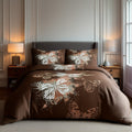 Duvet Cover And Pillowcase Set Purple Pink Chocolate Butterfly Design Polycotton Bed Linen