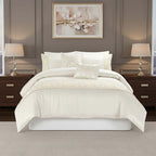 Embroidered Floral Duvet Cover Set Luxury Bedding Matching Pillowcases