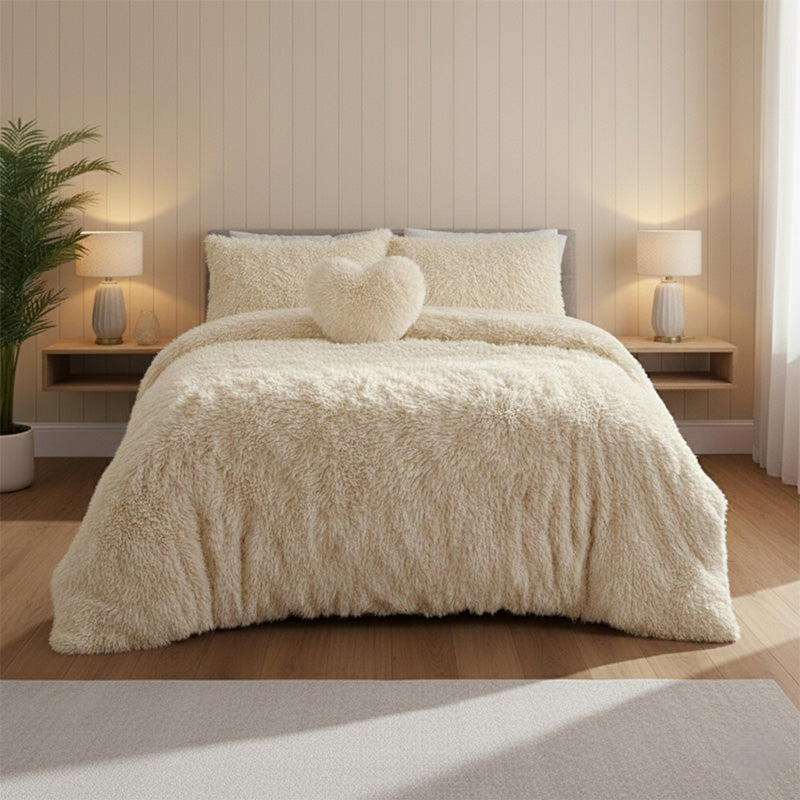 Super Fluffy Duvet Cover Ultra Soft, Cloud-Like Comfort Snug Sleep