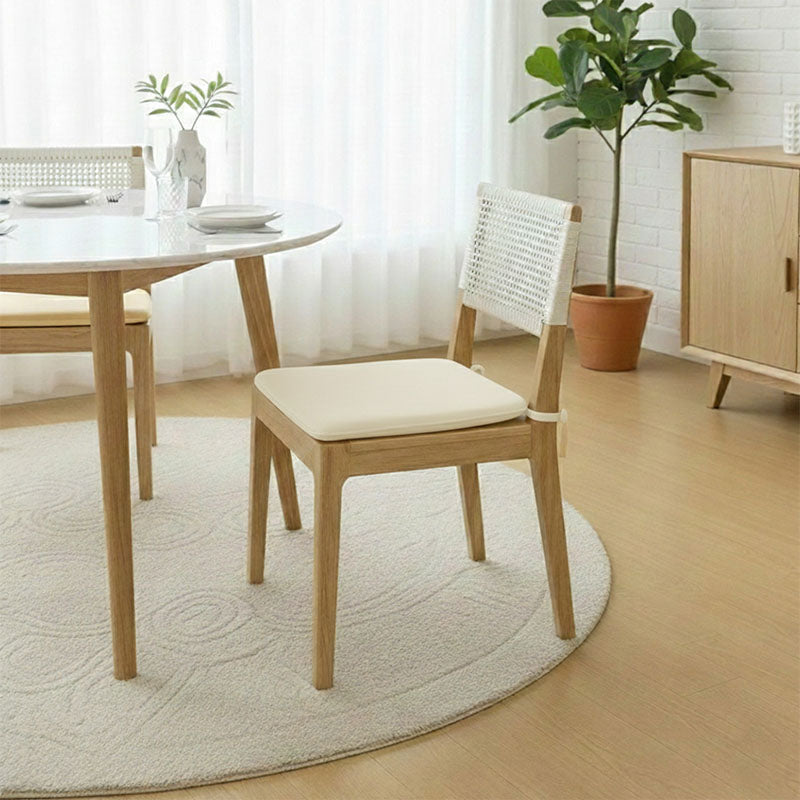 Foam Seat Pad with Ties Pack of 4 Comfortable Chair Cushion for Dining, Kitchen Garden Seating