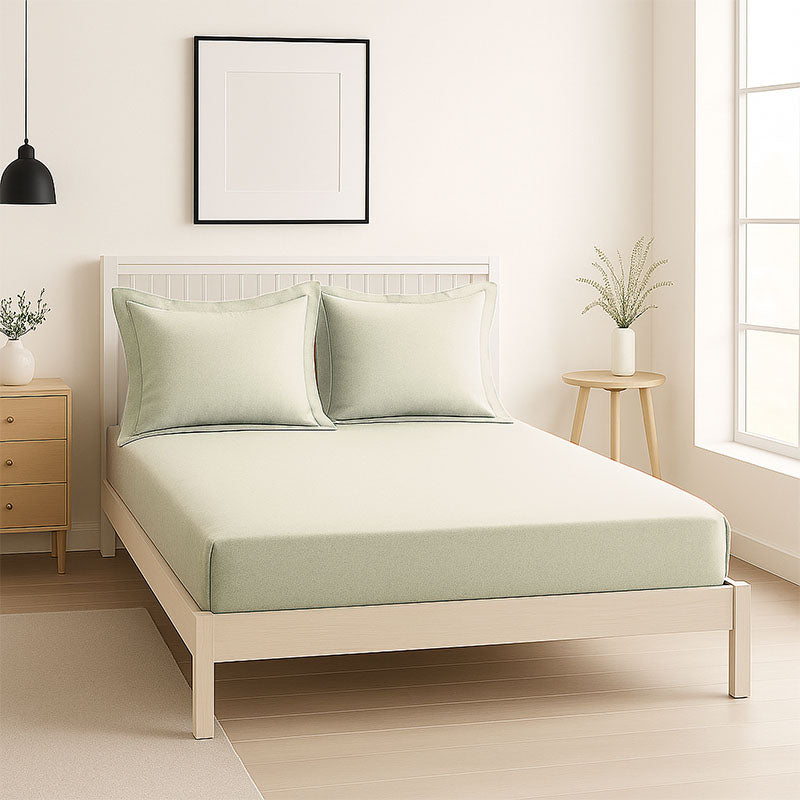 Luxury 200TC Oxford Border Pillowcase Pair Soft Feel