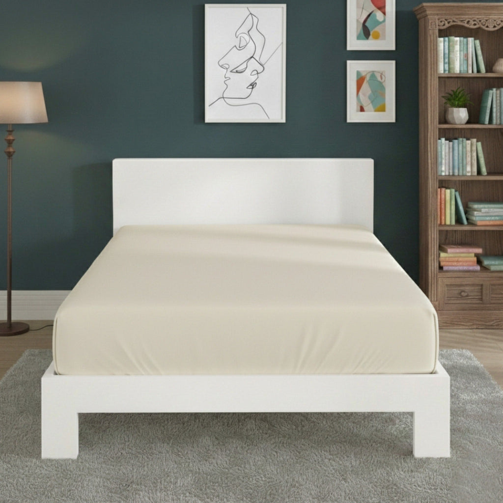 Polycotton Fitted Sheet Extra Deep 40cm Skirt Easy Care