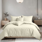 Plain Dyed Easy Care Polycotton Duvet Cover And Pillowcases Set Bed Linen