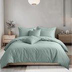 Plain Dyed Easy Care Polycotton Duvet Cover And Pillowcases Set Bed Linen