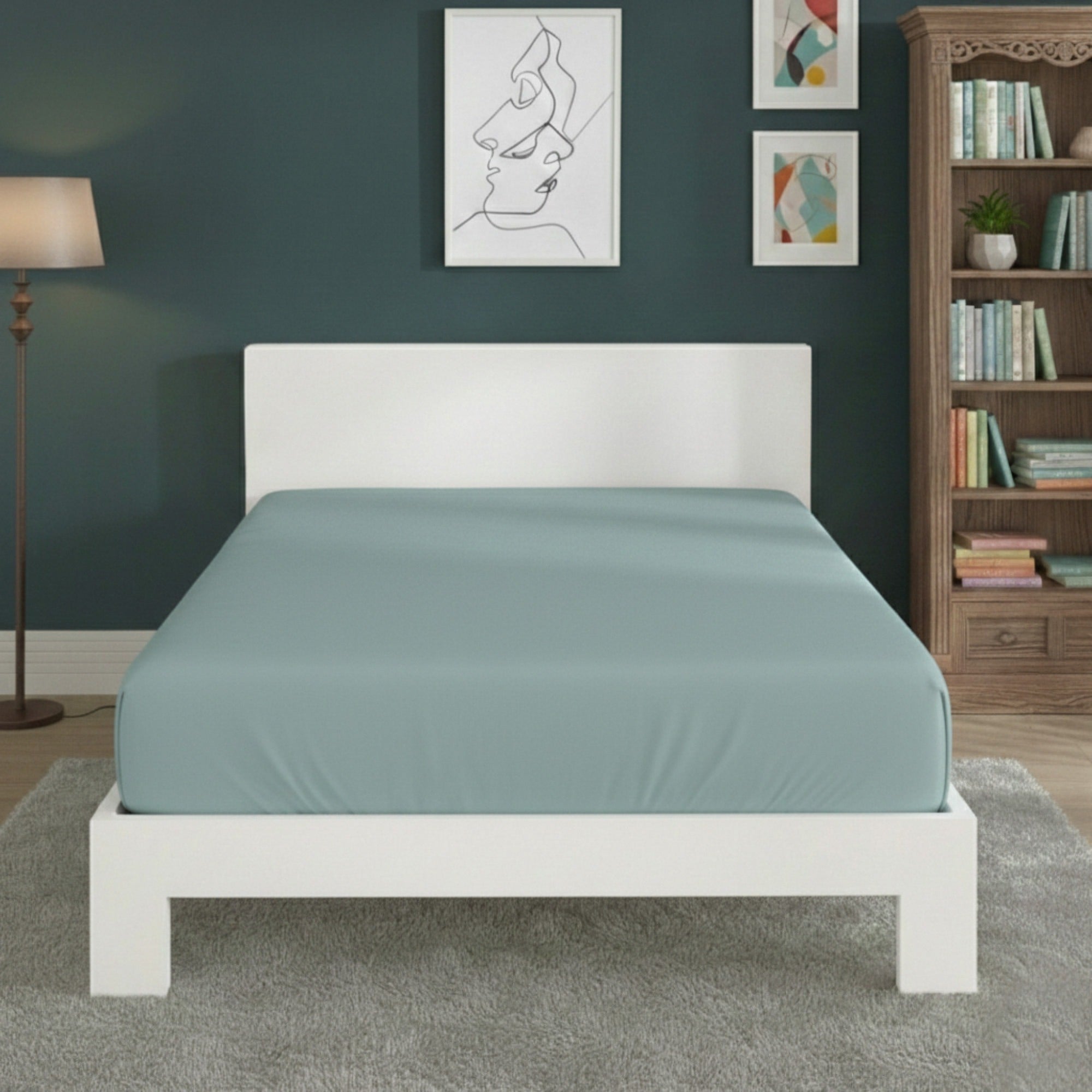 Polycotton Fitted Sheet Extra Deep 40cm Skirt Easy Care