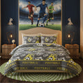 Football Kids Bedding Set Sporty Soccer Design for Boys and Girls