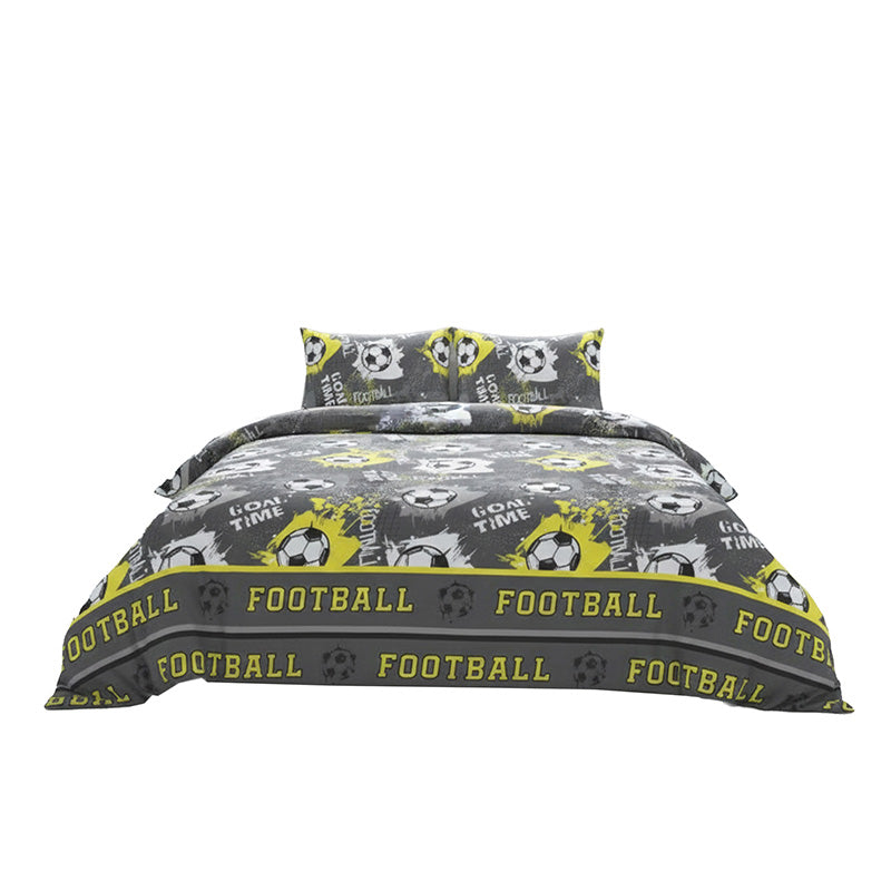 Football Kids Bedding Set Sporty Soccer Design for Boys and Girls