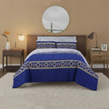 Greek Design Complete Bedding Set Duvet Cover Pillowcase Fitted Sheet