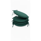 Waterproof Round Foam Seat Pad with Ties Pack of 4 Chair Cushion Seating