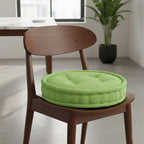 Teddy Fabric Round Booster Cushion Soft Seat Riser Pad for Dining Chair