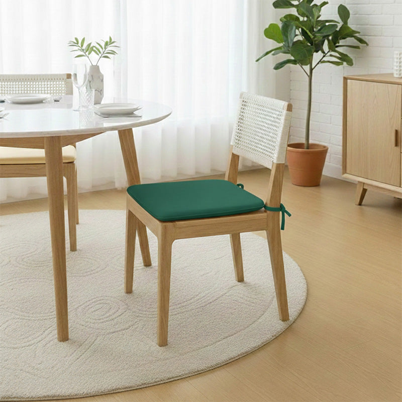 Foam Seat Pad with Ties Pack of 4 Comfortable Chair Cushion for Dining, Kitchen Garden Seating