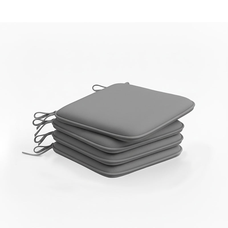 Waterproof Square Foam Seat Pad with Ties Pack of 4 Chair Cushion Seating