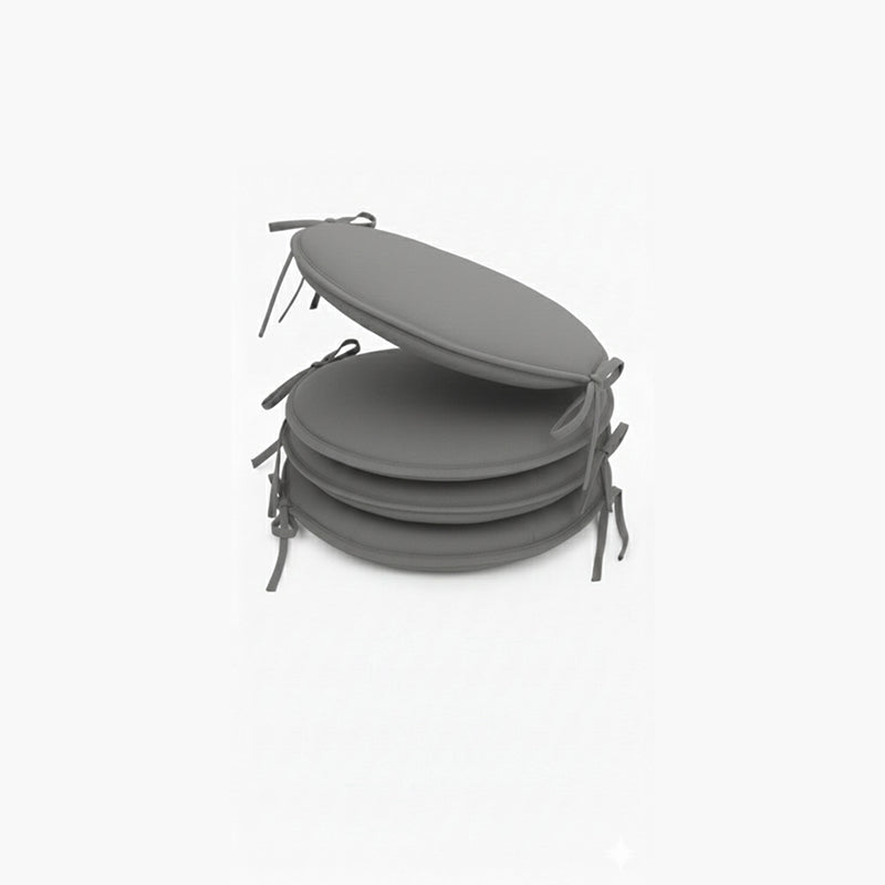 Waterproof Round Foam Seat Pad with Ties Pack of 4 Chair Cushion Seating