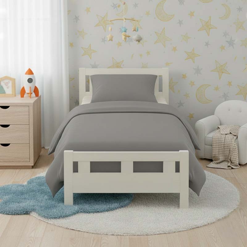 Flannelette Cotton Cot Bed Duvet Cover Set Brushed Warm Bedding Set