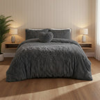 Super Fluffy Duvet Cover Ultra Soft, Cloud-Like Comfort Snug Sleep