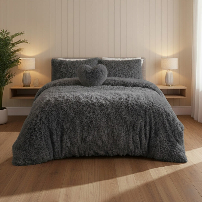 Super Fluffy Duvet Cover Ultra Soft, Cloud-Like Comfort Snug Sleep