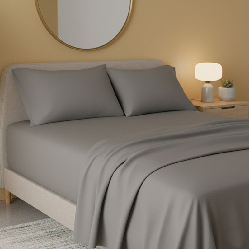 Flannelette Flat Sheet Soft Brushed Cotton Bedding for Warmth Comfort