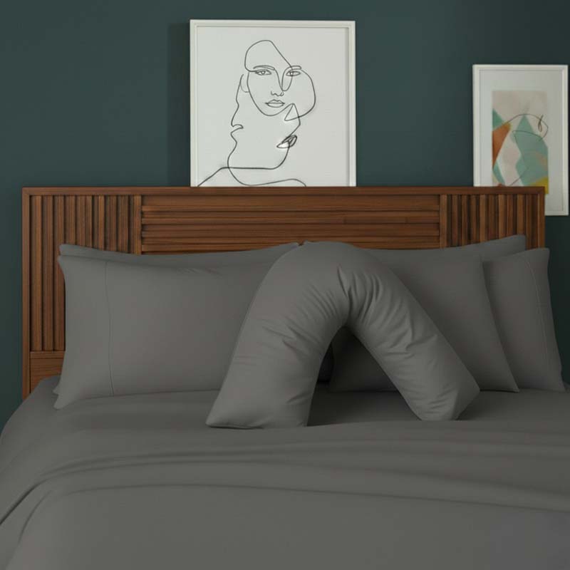 V Shape Pillowcase for Support Maternity Pillows Polycotton Easy Care
