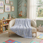 Glow in the Dark Moon Blanket Soft Galaxy Night Sky Throw for Kids