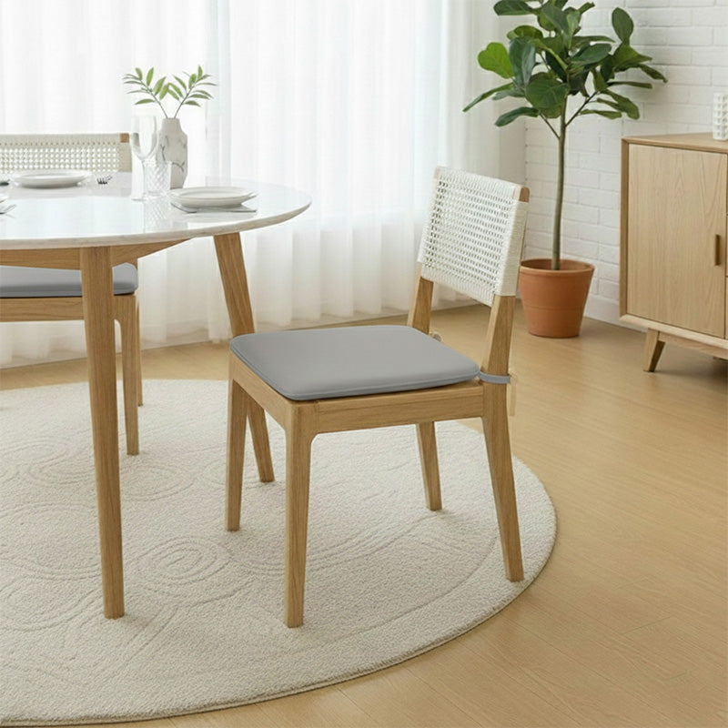 Foam Seat Pad with Ties Pack of 4 Comfortable Chair Cushion for Dining, Kitchen Garden Seating