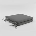 Foam Seat Pad with Ties Pack of 2 Comfortable Chair Cushion for Dining, Kitchen Garden Seating