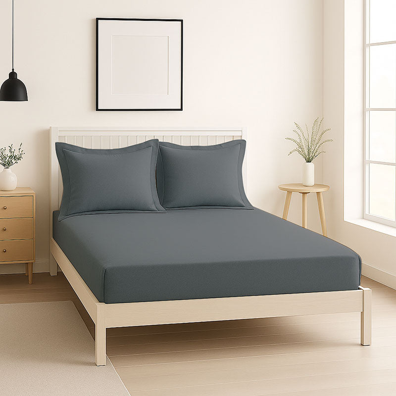 Luxury 200TC Oxford Border Pillowcase Pair Soft Feel