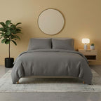 Flannelette Cotton Duvet Cover Set Soft Brushed Warm Bedding Set
