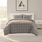 Box Dot Pattern Duvet Cover Set Soft Easy Care Contemporary Bedding