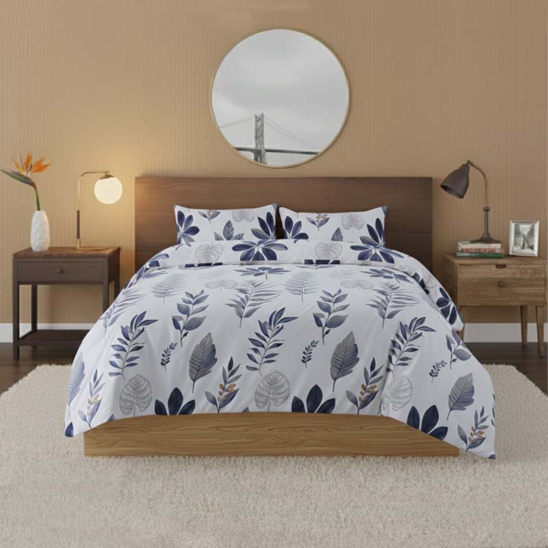 Leaf Complete Bedding Set Duvet Cover Set Pillowcase Fitted Sheet