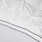 Luxury White Tufted Pintuck Pleat Pillow Soft Hypoallergenic Pillow