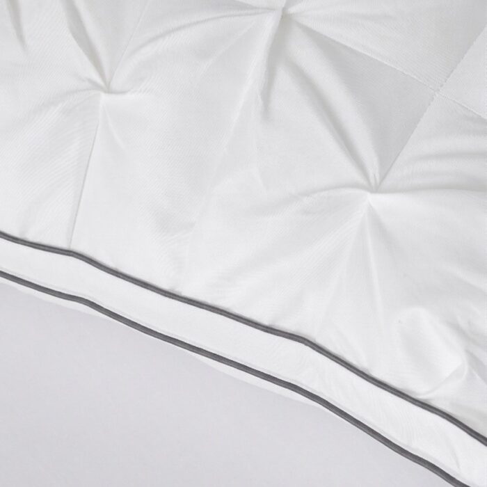 Luxury White Tufted Pintuck Pleat Pillow Soft Hypoallergenic Pillow