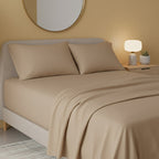 Flannelette Flat Sheet Soft Brushed Cotton Bedding for Warmth Comfort