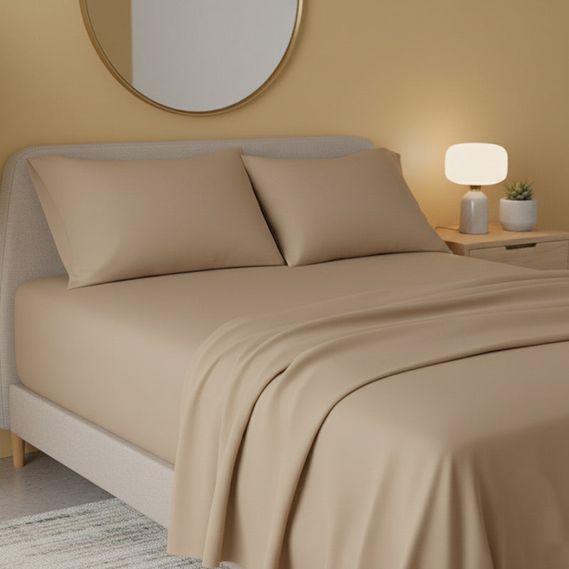 Flannelette Flat Sheet Soft Brushed Cotton Bedding for Warmth Comfort