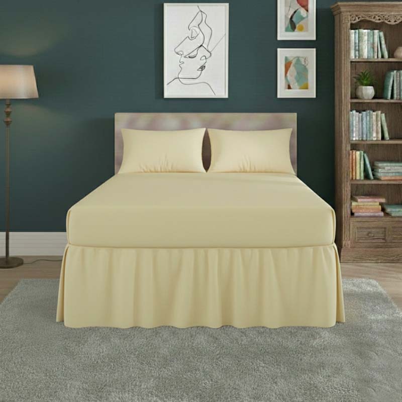 Fitted Valance Bed Sheet Polycotton Mattress Cover And Frill Easy Care