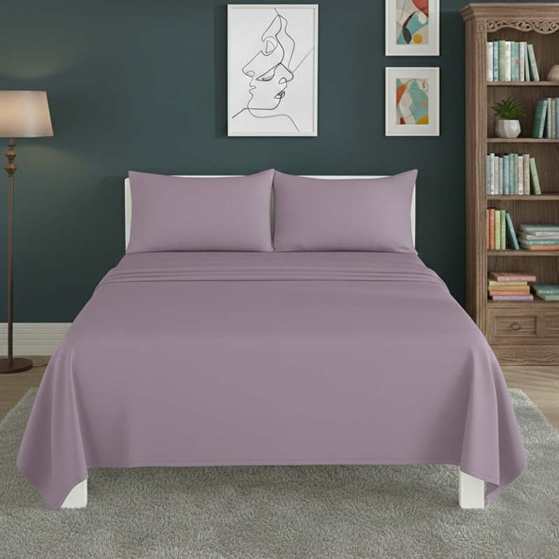 Easy Care Flat Bed Sheet Polycotton Durable Low Maintenance Bedding