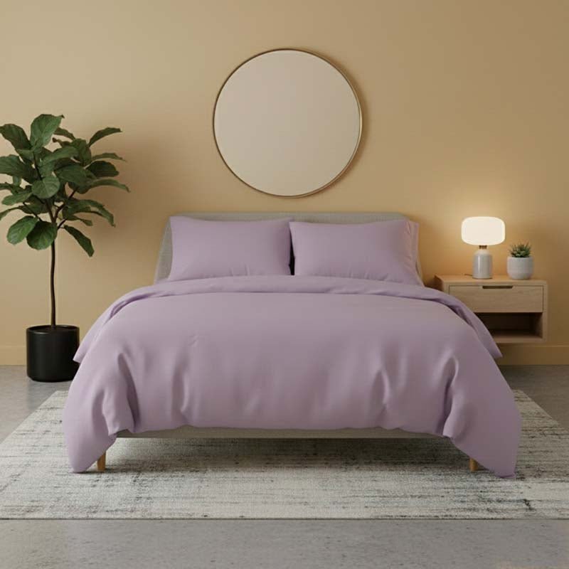 Flannelette Cotton Duvet Cover Set Soft Brushed Warm Bedding Set