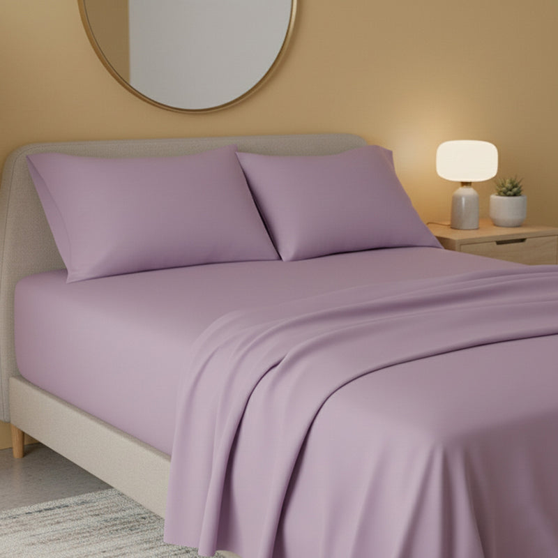 Flannelette Flat Sheet Soft Brushed Cotton Bedding for Warmth Comfort