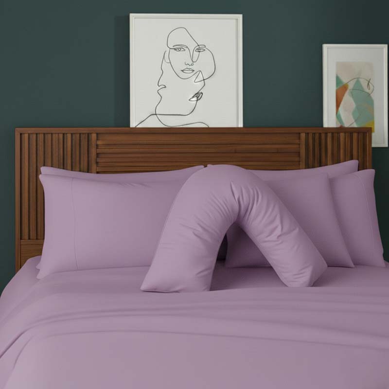 V Shape Pillowcase for Support Maternity Pillows Polycotton Easy Care