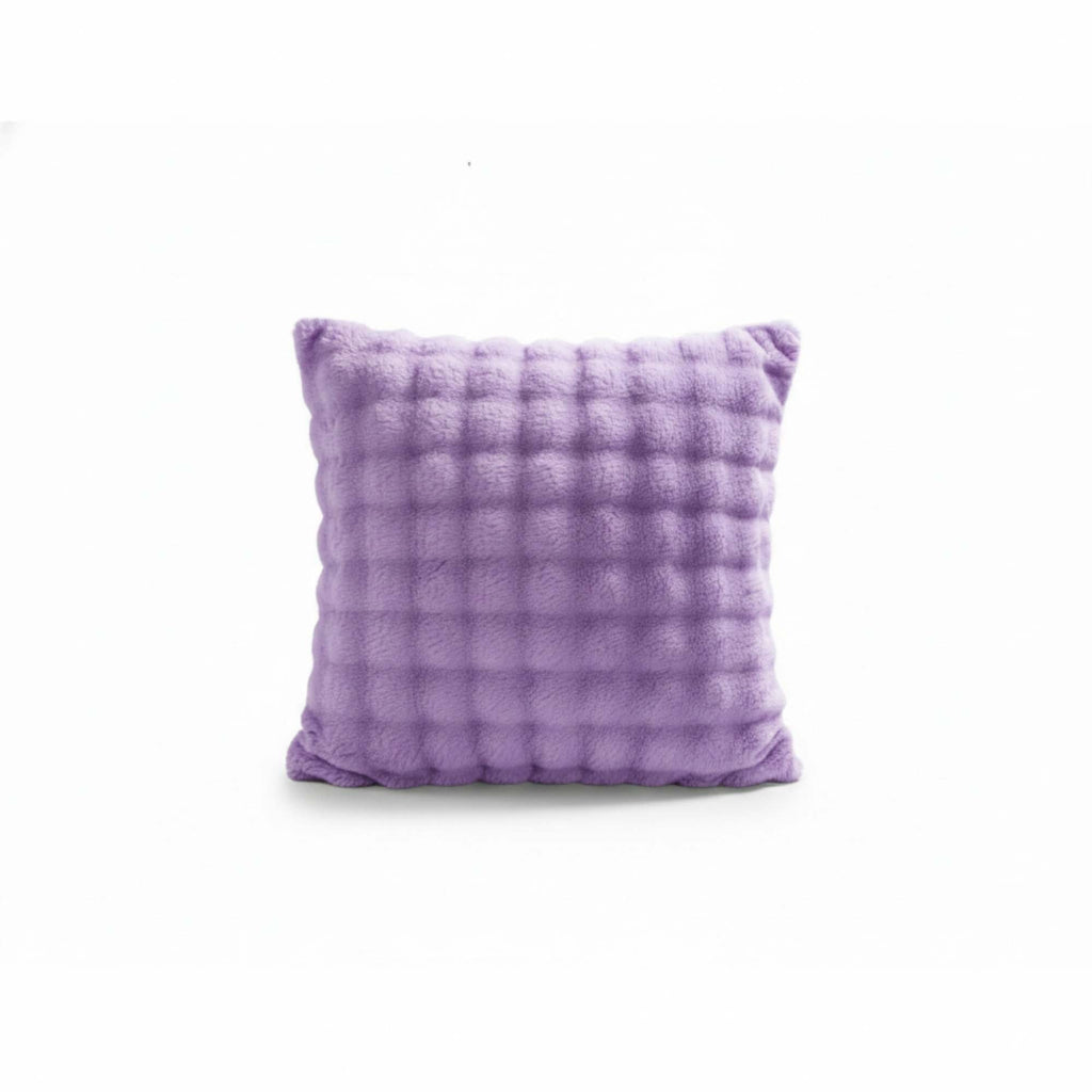 Square Teddy Design Cushion Cover Soft Plush Decorative Cushion Case