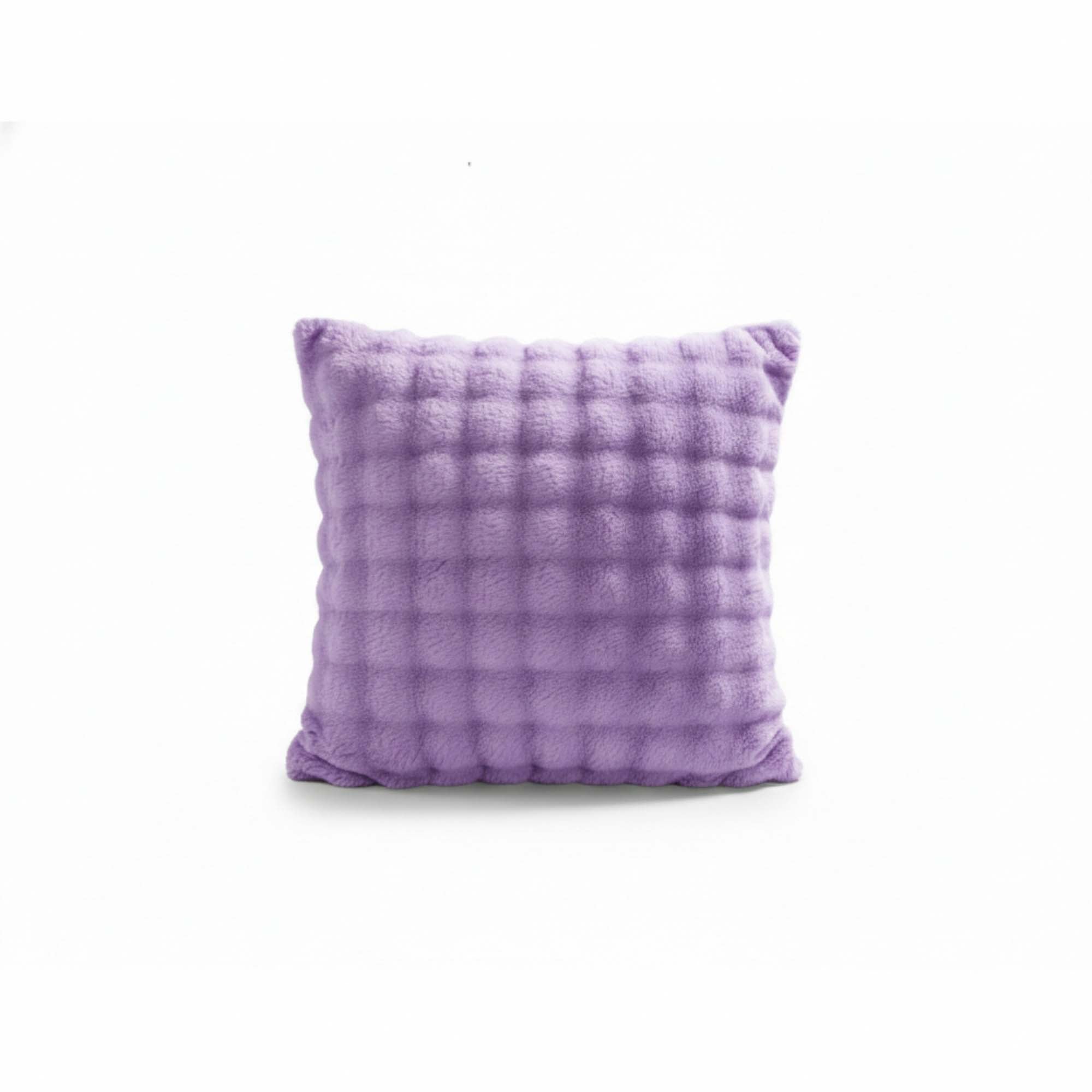 Square Teddy Design Cushion Cover Soft Plush Decorative Cushion Case