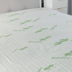 Luxury soft touch Bamboo organic waterproof mattress protector with extra deep 16” 40cm elasticated skirt